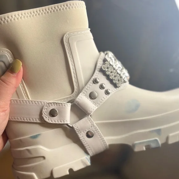 Karl Lagerfeld White Biker Boots - Picture 10 of 10